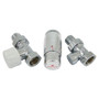 Комплект подключения SCHLOSSER STANDARD MINI 1/2" прямой, хром, с термоголовкой MINI М30х1,5
