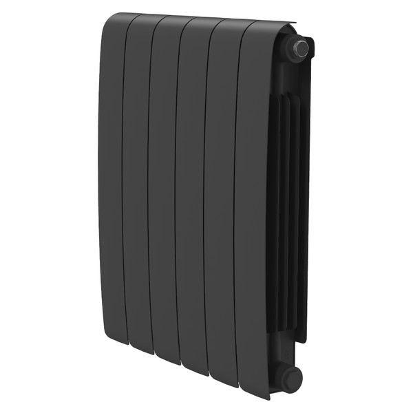 Радиатор биметаллический Royal Thermo Eclipse 500 Чёрный - 6 секц.