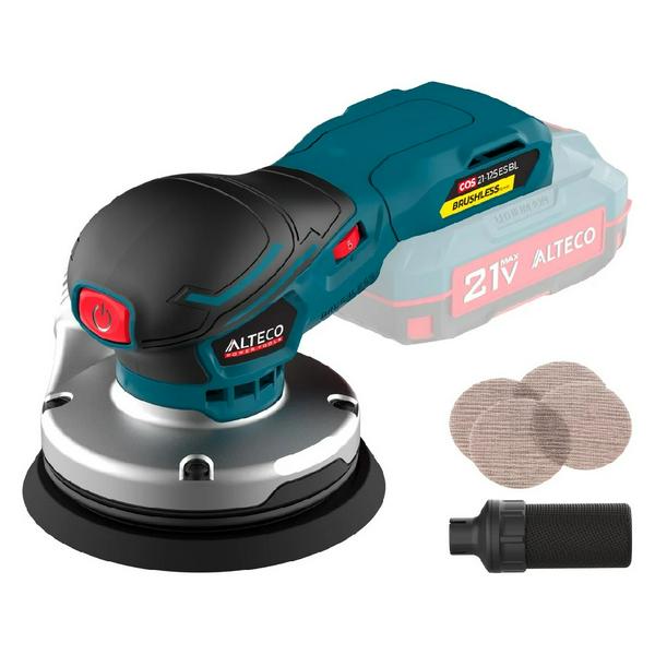 Шлифмашина ALTECO эксцентриковая бесщеточная аккумуляторная COS 21-125 ES BL Solo
