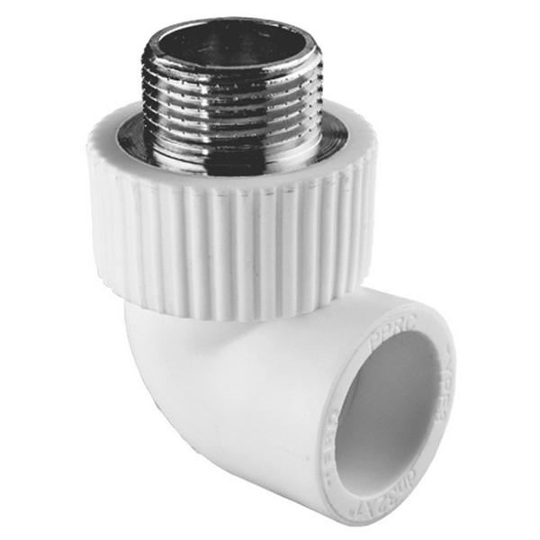 Угольник TEBO бел. PP-R комб. 32х3/4" НР (10/70), арт. 030030610
