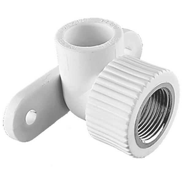 Угольник TEBO бел. PP-R комб. 20х1/2" НР с креплен. (20/80), арт. 030033902