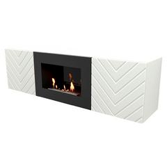 Изображение товара Тумба с биокамином Firelight BFP/P-1400V белая