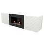 Тумба с биокамином Firelight BFP/P-1400V белая