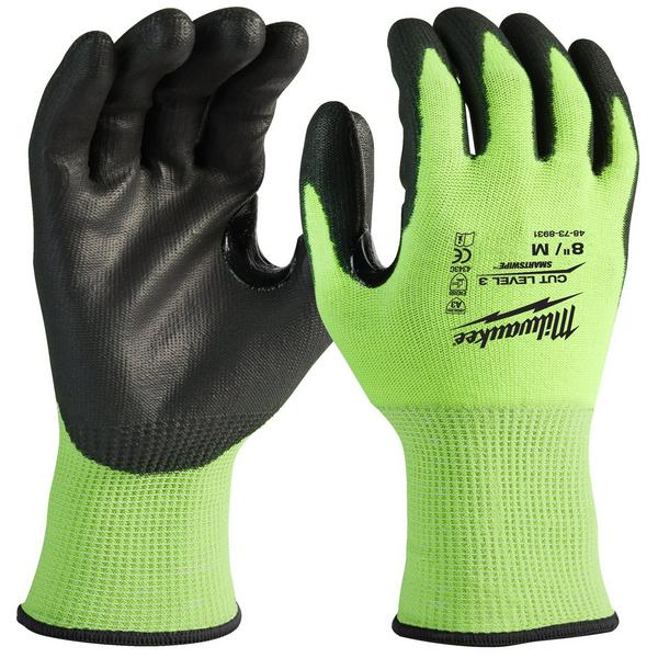 Перчатки защитные Milwaukee Hi-Vis Cut level 3/C S/7