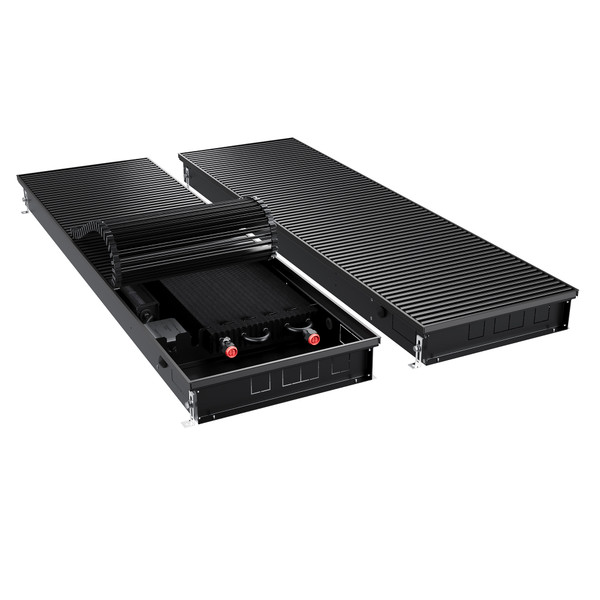 Конвектор внутрипольный Royal Thermo ATRIUM TURBO-90/400/2700-DG-U-BL