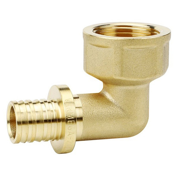 Угол VARMEGA Slide-fit 90 гр., ВР, 25x3/4", аксиальный, латунь, VM51516