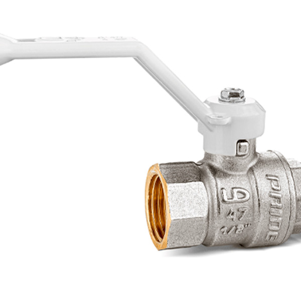 Кран шаровой латунный LD Pride 47.25.B-Н.Р (White) Ду 25 Ру 40 вн-нр, (рычаг)