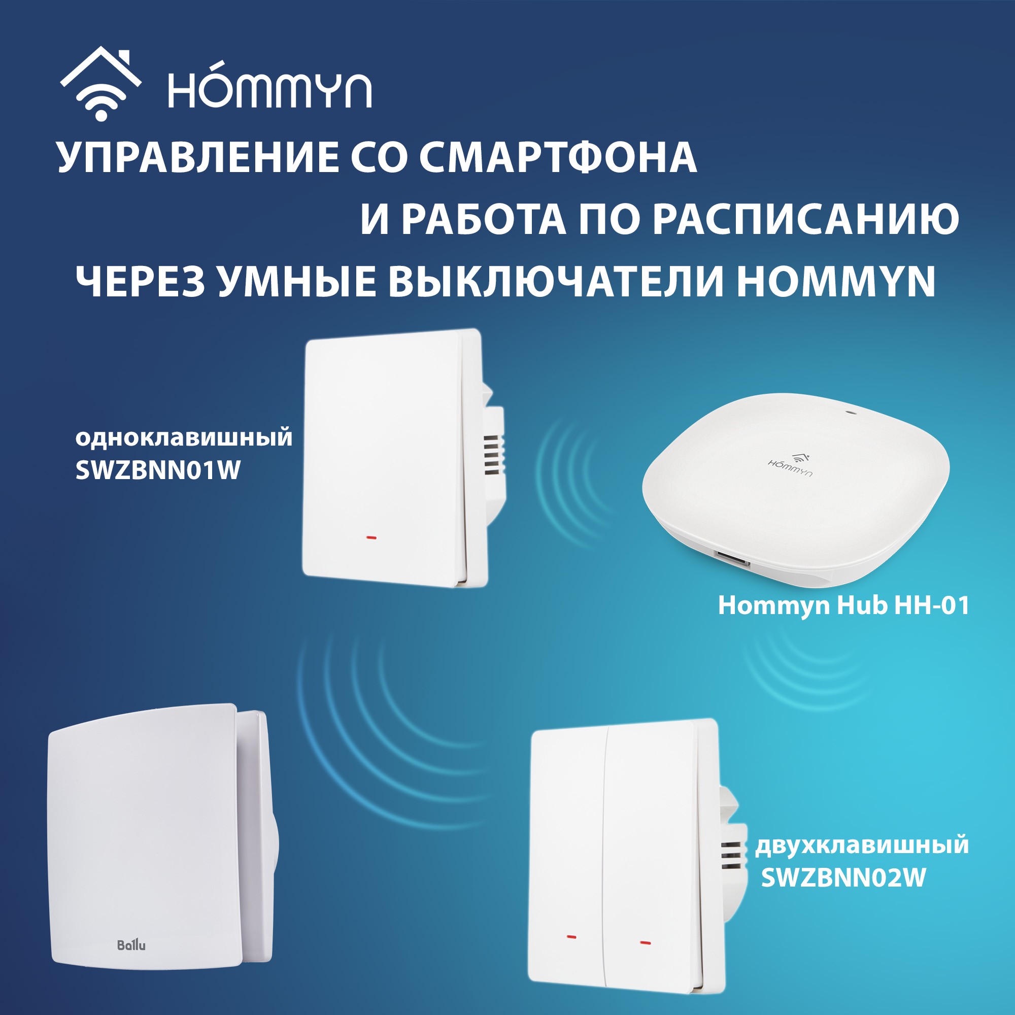 Вентилятор вытяжной Ballu BAF-SL 100 купить оптом по выгодной цене с ...