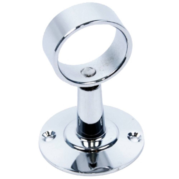 Держатель 1" железный, нерж. пластина, хромированный