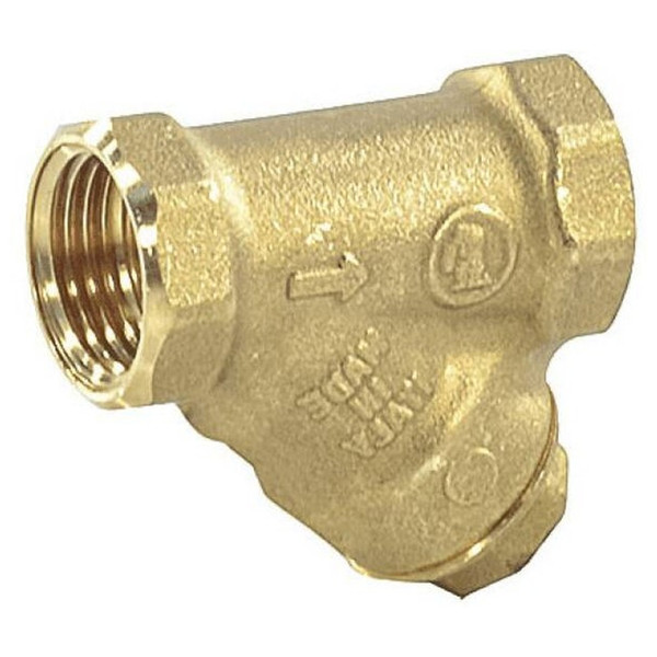 Фильтр Giacomini сетчатый Y-образный латунь Ду 20 Ру30 G3/4" ВР, R74AY104