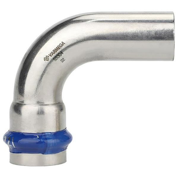 Угольник VARMEGA 90гр. однораструбный Inox Press 42x42a