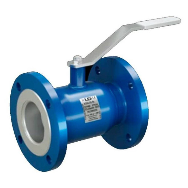 Кран шаровой стальной фланцевый LD Ду65 Ру16 неполнопроходной, из стали 12Х18Н10Т