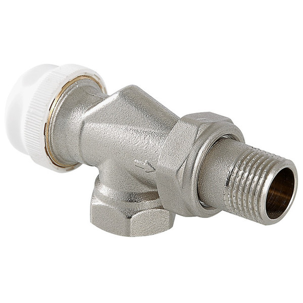 Клапан термостатический угловой 1/2" с осевым управлением (Valtec VT.179)