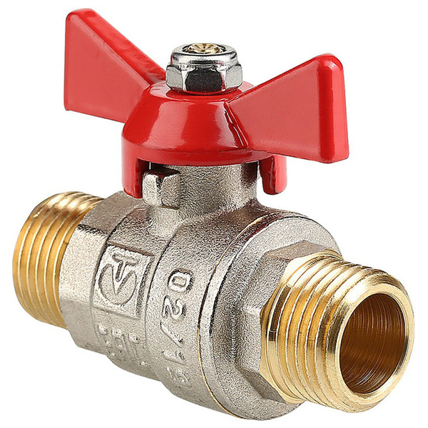 Кран шаровый "бабочка" НН наружная резьба 3/4" (Valtec VT.219) уп 12 шт