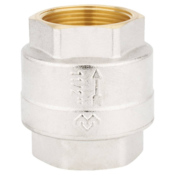 Клапан обратный VARMEGA с пластиковым седлом 1 1/4" никелированный, VM04904