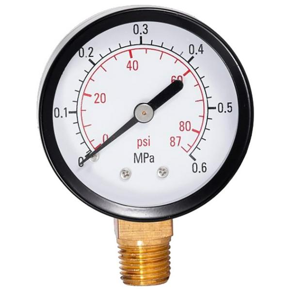 Манометр Belamos PGS50 d 50 мм, 0,6 МПа (до 6 атм), G1/4 с нижним подключением (Китай) (PGS50 RAD)