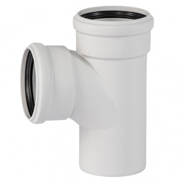 Тройник Ostendorf 110х56х87гр. SKEA бесшумная светло-серая PP-MD