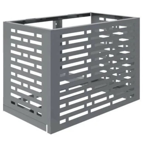 Короб Атлант д/кондиционера без кроншт. 900х650х500 П1 Стадиум RAL7016 цв темно-серый