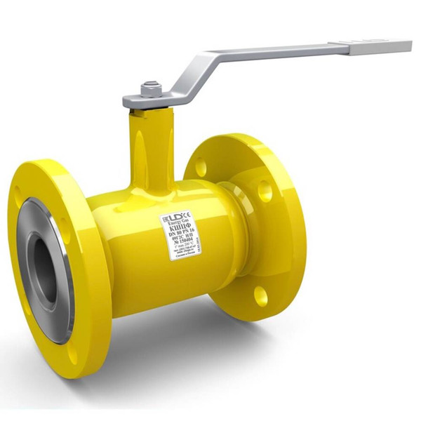 Кран шаровой стальной фланцевый LD Gas Ду100/80 Ру16 неполнопроходной