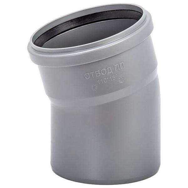 Отвод Lammin ВК 110 х 15гр., 75/1