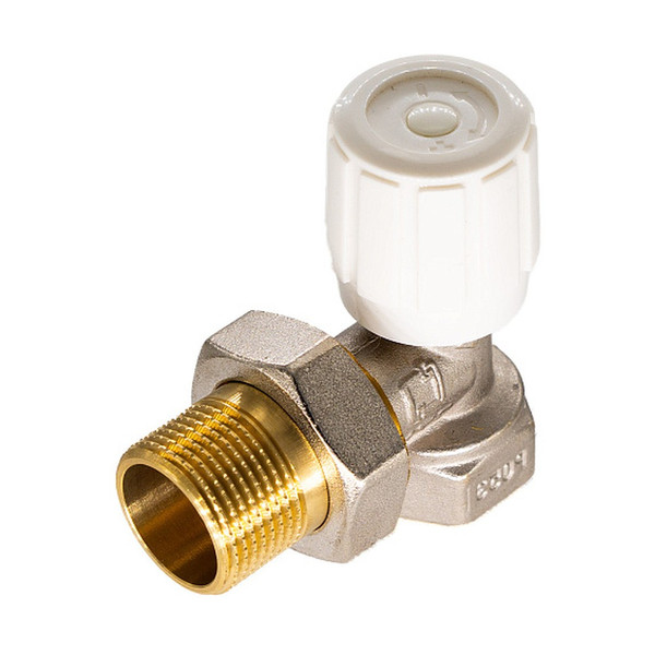 Клапан CTM регулирующий для радиатора ручной угловой 1/2" ТЕРМО (10), арт. CARAVH12