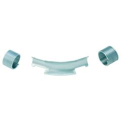 Изображение товара Фиксатор поворота трубы REHAU 20/45гр с кольцами, оцинк. сталь