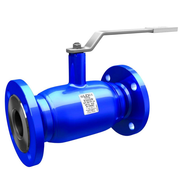 Кран шаровой стальной фланцевый LD Energy Ду40 Ру40 полнопроходной, с КОФ, прокладками и крепежом