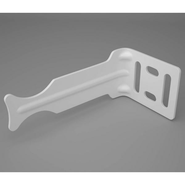 Комплект кронштейнов угловых для радиатора отопления (белый)