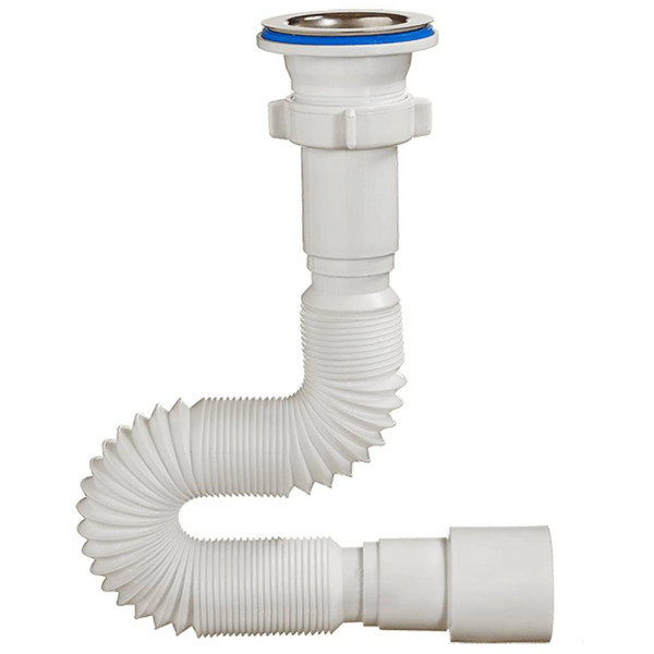 Сифон ОРИО гофрированный 1 1/2 * 40/50 белый дл. 650мм А-3015 (1/75)