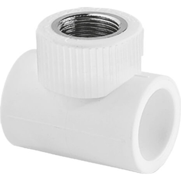 Тройник TEBO бел. PP-R комб. 25х1/2" ВР (20/100), арт. 030043304