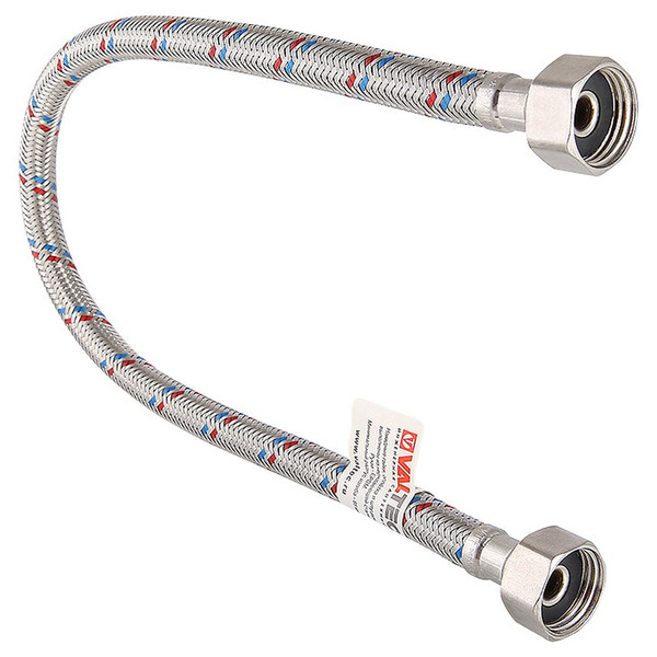 Гибкая подводка для воды ВВ Valtec 12мм 1/2" длина 30 см Внутренняя Внутренняя резьба (Италия)