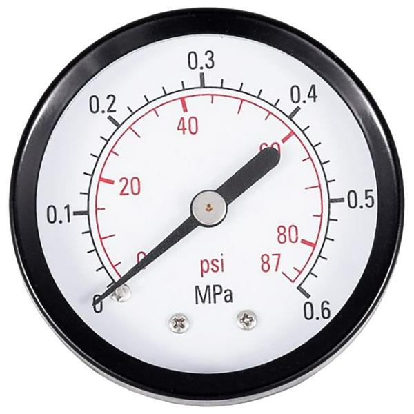 Манометр Belamos PGS50 d 50 мм, 0,6 МПа (до 6 атм), G1/4 с задним подключением (Китай) (PGS50 AX)