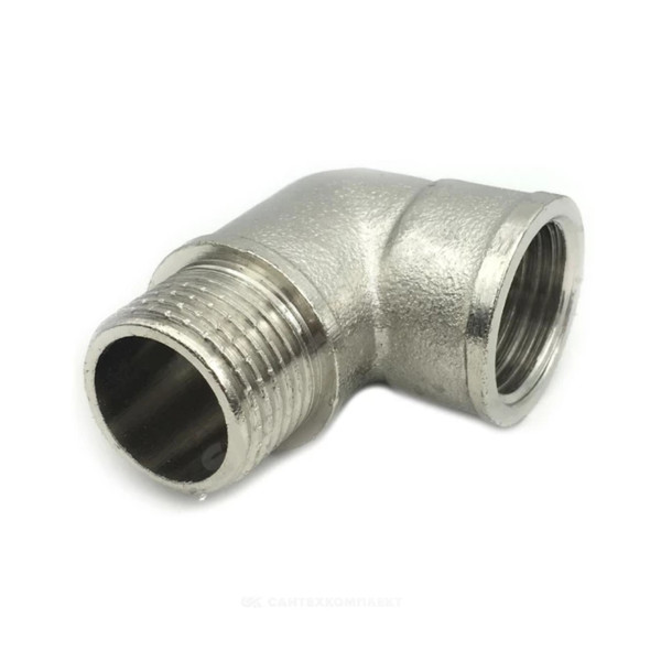 Угольник SantechSystems лат Ду25 м/р никель