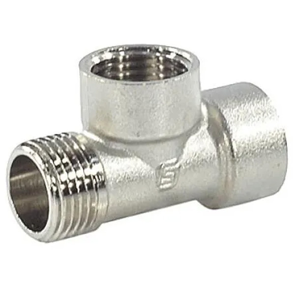 Тройник SantechSystems лат Ду20 м/м/р никель