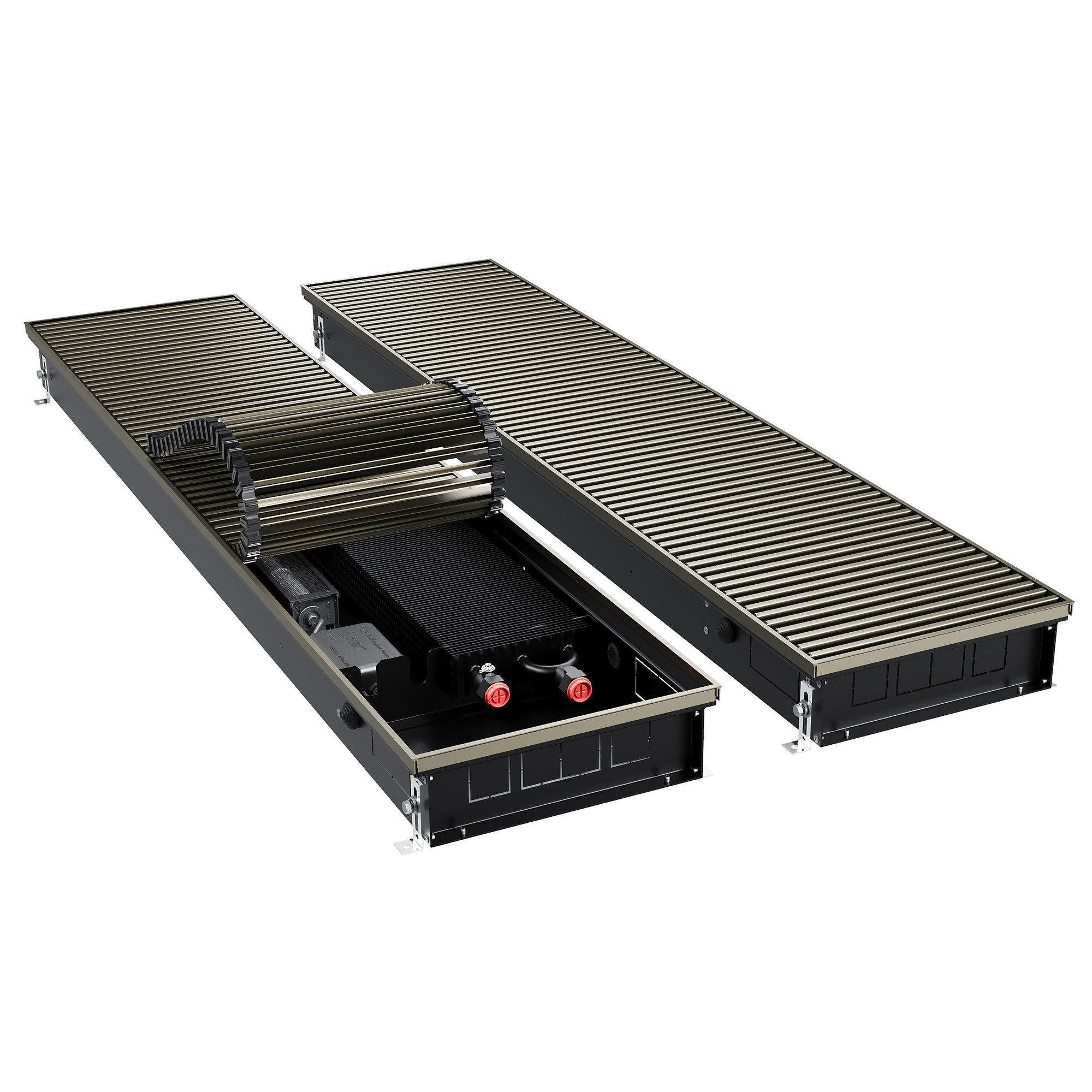 Конвектор внутрипольный Royal Thermo ATRIUM TURBO-90/300/2800-DG-U-DB