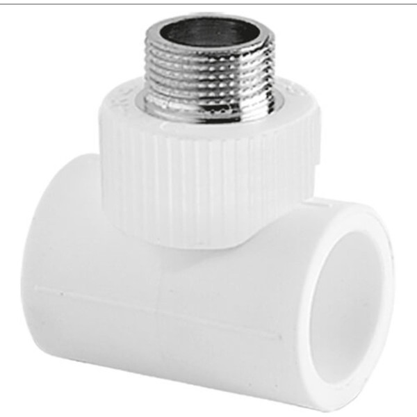 Тройник TEBO бел. PP-R комбинированный 25x1/2" НР (20/100), арт. 030043404