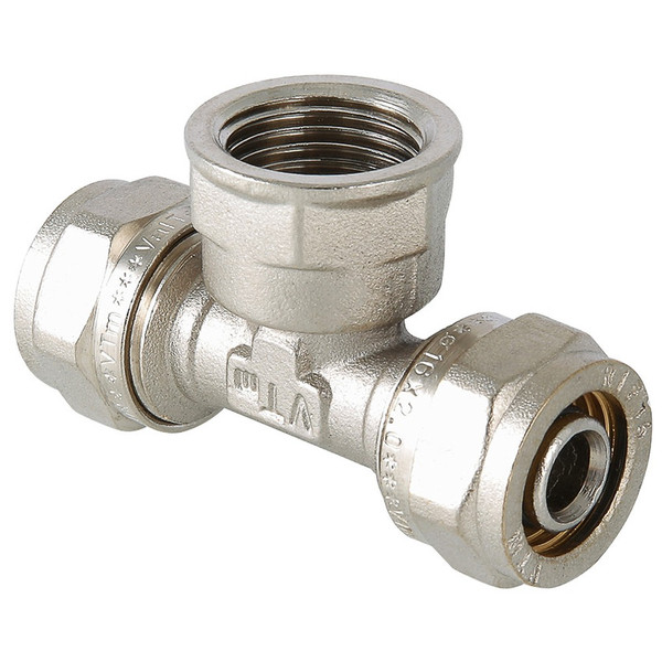 Тройник обжимной с ВР 32*1 1/4" внутренняя резьба (Valtec)