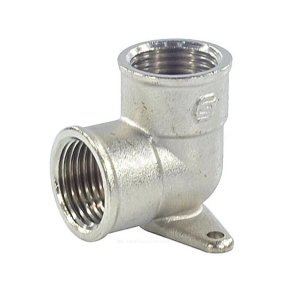 Угольник SantechSystems лат устан Ду15 м/м 2 отверстия никель