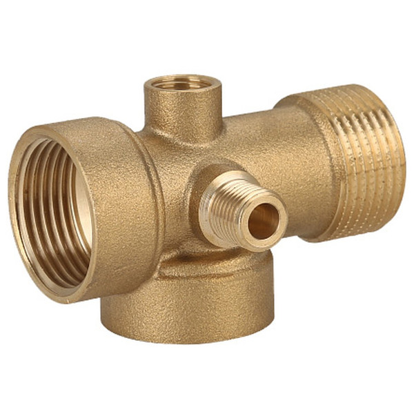 Соединитель Gappo 5-ти выводной латунный 1" x 1/4" х 80