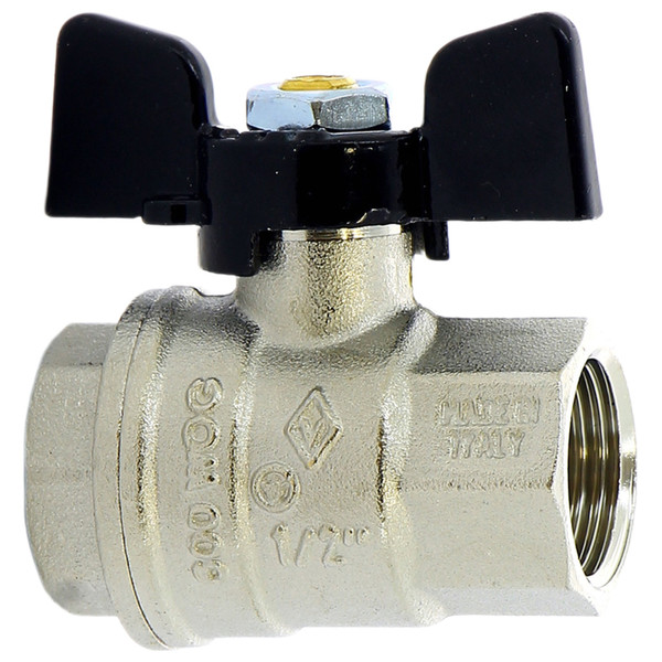 Кран BUGATTI ВВ 1/2" бабочка OREGON серия 302, полный проход