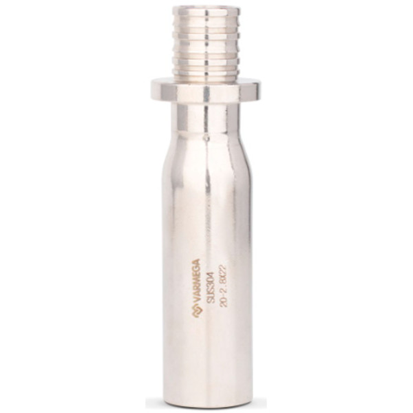 Переходник нержавеющий VARMEGA безраструбный PEX-INOX Inox Press 16-2.2x15