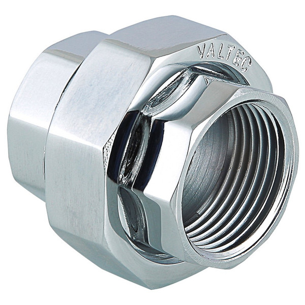 Сгон прямой разъемный (американка) ВВ внутренняя резьба 1" (Valtec VT 340) Хромир. уп 5 шт