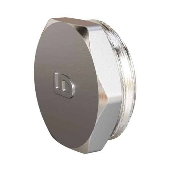 Пробка LD Pride DN20 (3/4") НР латунь никель БЕЗ БИРКИ