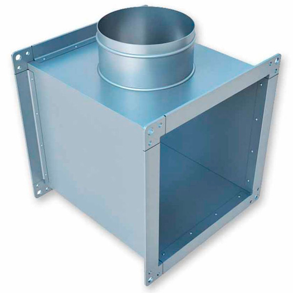 Тройник ЕВРОВЕНТ (ПрсКв) 400х200-125 (оц.ст.0.7/R20)