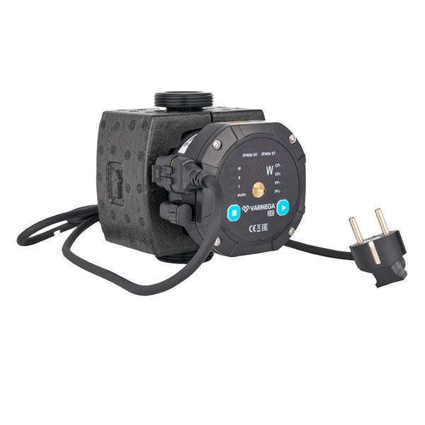 Насос циркуляционный с резьбовым соединением VARMEGA 2E 15/60-130, с гайками и термоизоляцией