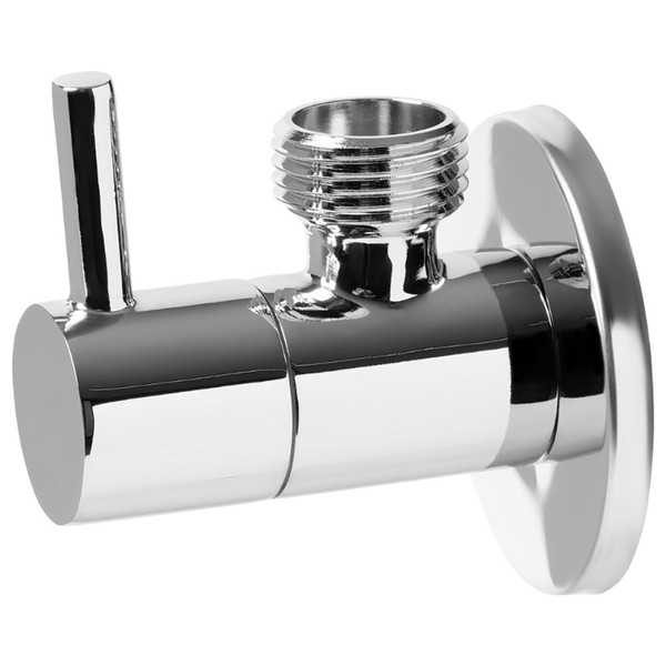 Кран VIEIR шаровый угловой 1/2"x3/4" хром. с отражалелем (120/1) VER40
