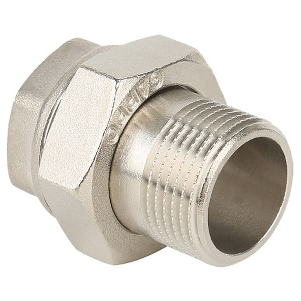 Соединитель Gappo прямой (Американка) ВР-НР никелированная 1/2"