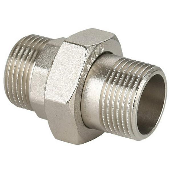 Соединитель Gappo прямой (Американка) НР-НР никелированная 1/2"