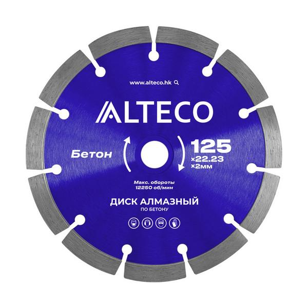 Диск ALTECO алмазный по бетону 125х22.23