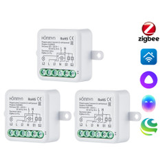 Изображение товара Комплект три умных реле (2 канала с нейтралью) HOMMYN 3RLZBN02